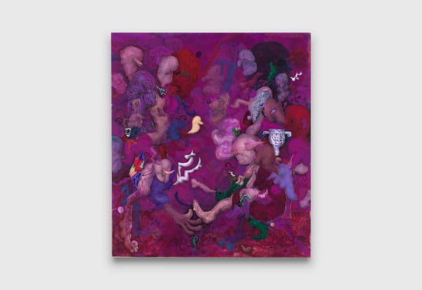 Nick Modrzewski Merchant's Gambit, 2023 Acrylic on Canvas 180cm x 160cm 70 7/8 x 63 inches