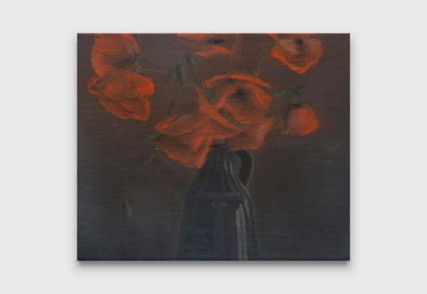 Mia Middleton Flowers, 2022 oil on Italian cotton 25 x 30 cm 9 7/8 x 11 7/8 inches
