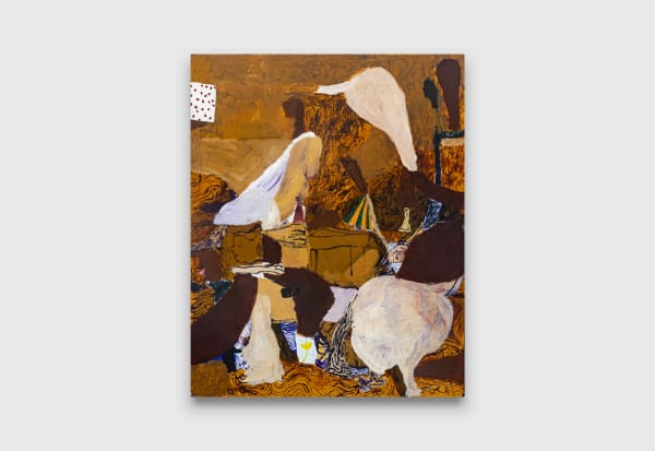 Nick Modrzewski The Conjurer, 2022 acrylic on board 153 x 123 cm (framed) 60 1/4 x 48 7/16 inches (framed)