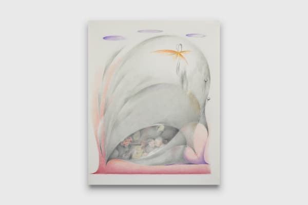 Yimiao Liu Wing (Right), 2024 coloured pencil and graphite on paper 20 1/8 x 16 in 51 x 40.5 cm