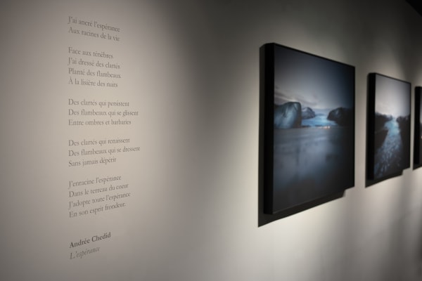 G&K - vue de l'exposition "La nuit est une page blanche", 2023. Solo show, Galerie Pierre-Alain Challier, Paris. © G&K