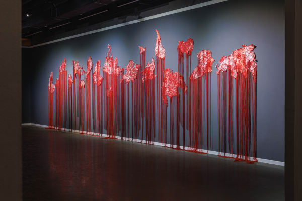 Brankica Zilovic, vue de l'exposition "Drifting Worlds", 2024. Solo Show, Museum of Belgrade City. © Marijana Jankovic