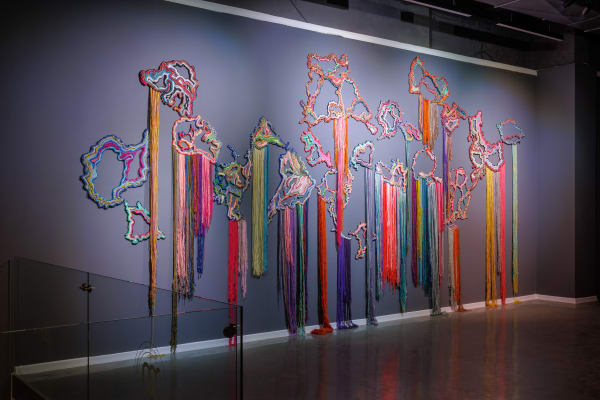 Brankica Zilovic, vue de l'exposition "Drifting Worlds", 2024. Solo Show, Museum of Belgrade City. © Marijana Jankovic