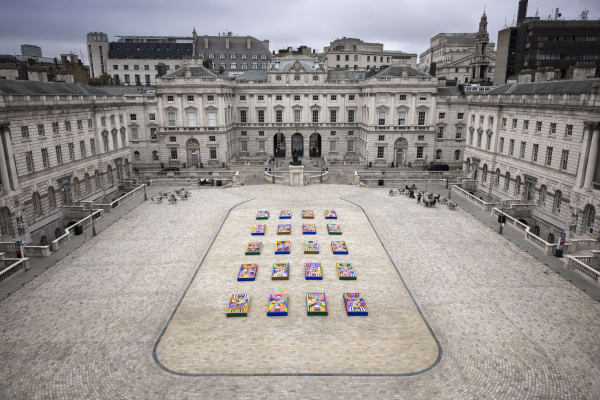 LAKWENA MACIVER AERIAL BASKET BALL PAINTINGS – 1:54 Contemporary African Art Fair, London