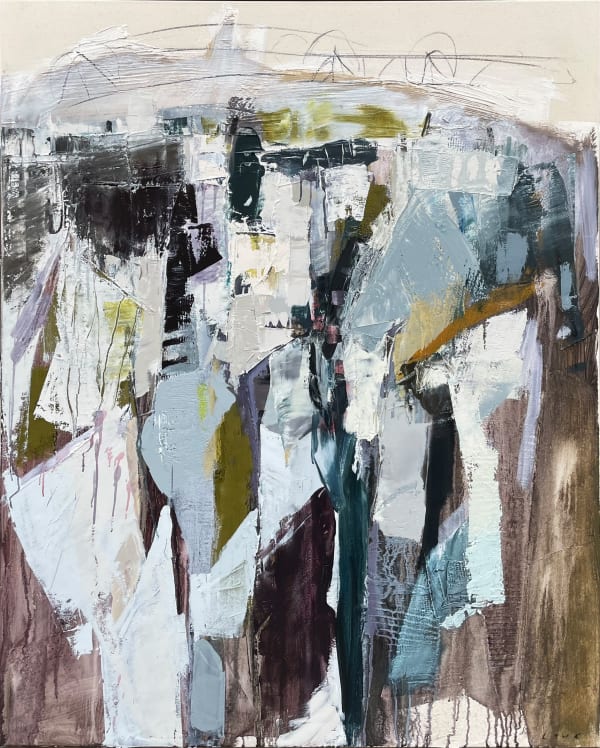 Ben Lowe, Backcountry, 2021. Oil on canvas, 61 x 49 "