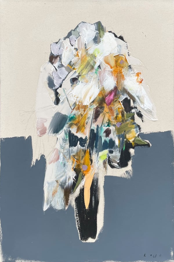 Ben Lowe, Weird Bunch, 2021. Oil on canvas, 36 x 25 "
