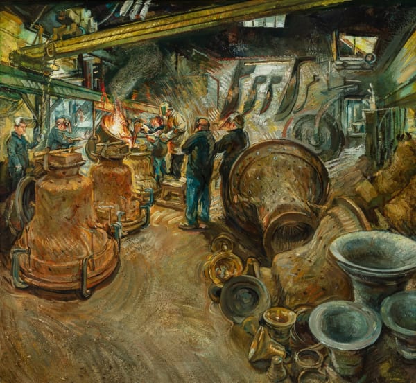 Lewis Hazelwood-Horner RBA, Chimes Are Changing. Oil on panel, 37 x 38 "