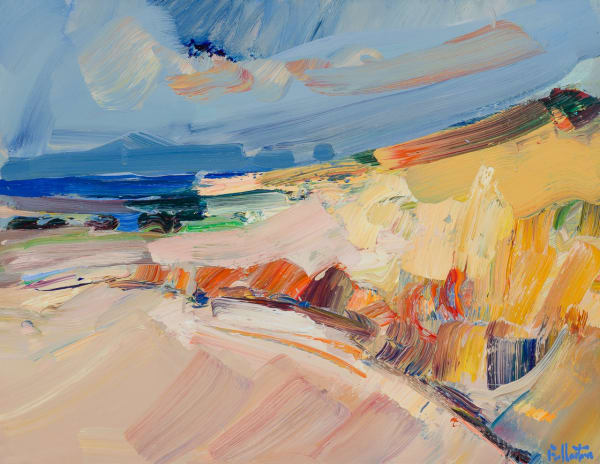 James Fullarton Beach, The Clyde Oil on board 14 x 18 "