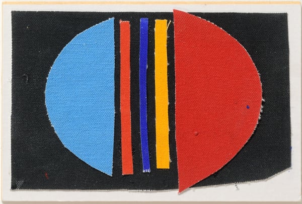 Sir Terry Frost RA 1915-2003 Red and Blue Collage, 2002 Collage 5 x 7 "