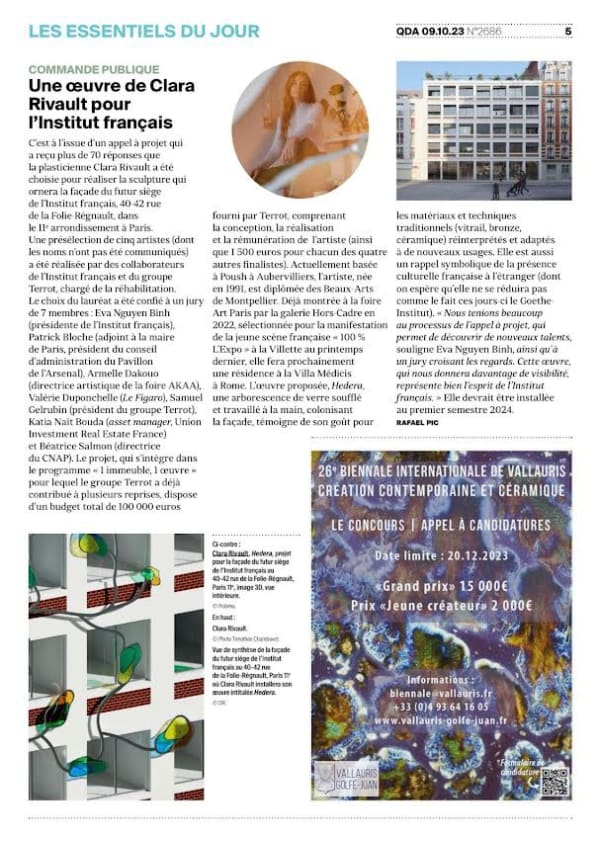 Clara Rivault — Quotidien de l'art