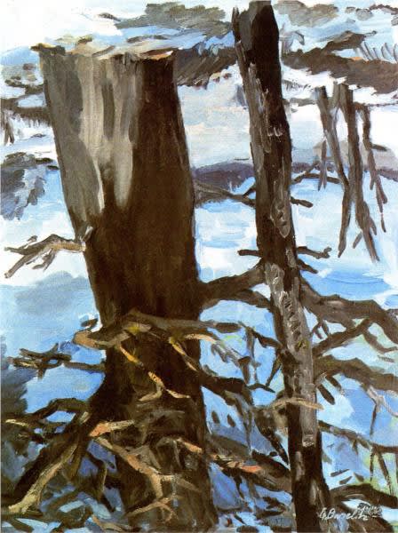 Georg Baselitz. The Wood On Its Head, 1969 © Museum Ludwig