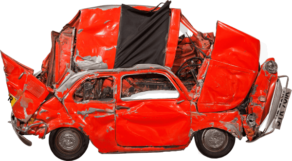 Ron Arad Pressed Flower (Red), 2013 Steel, glass, leather, plastic and vinyl. 200 x 370 x 20 cm