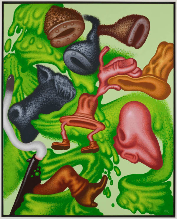 Peter Saul Abstract Expressionist Cowboy, 2015 Acrylic on canvas 203 × 163 cm