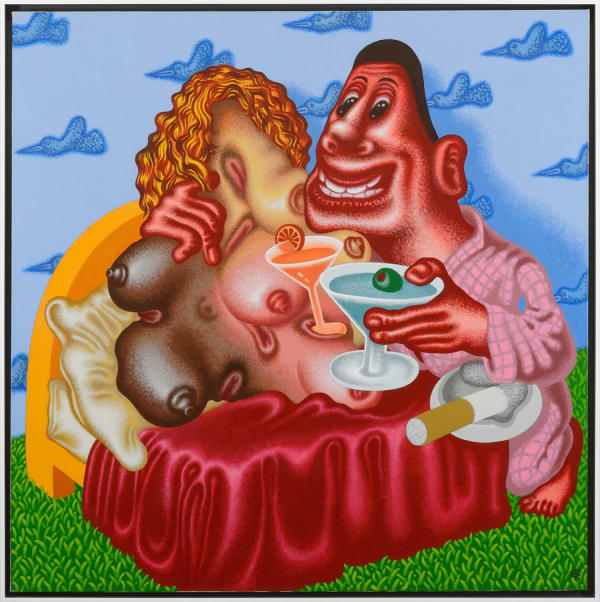 Peter Saul Viva la Difference, 2008 Acrylic on canvas 182.9 x 182.9 cm