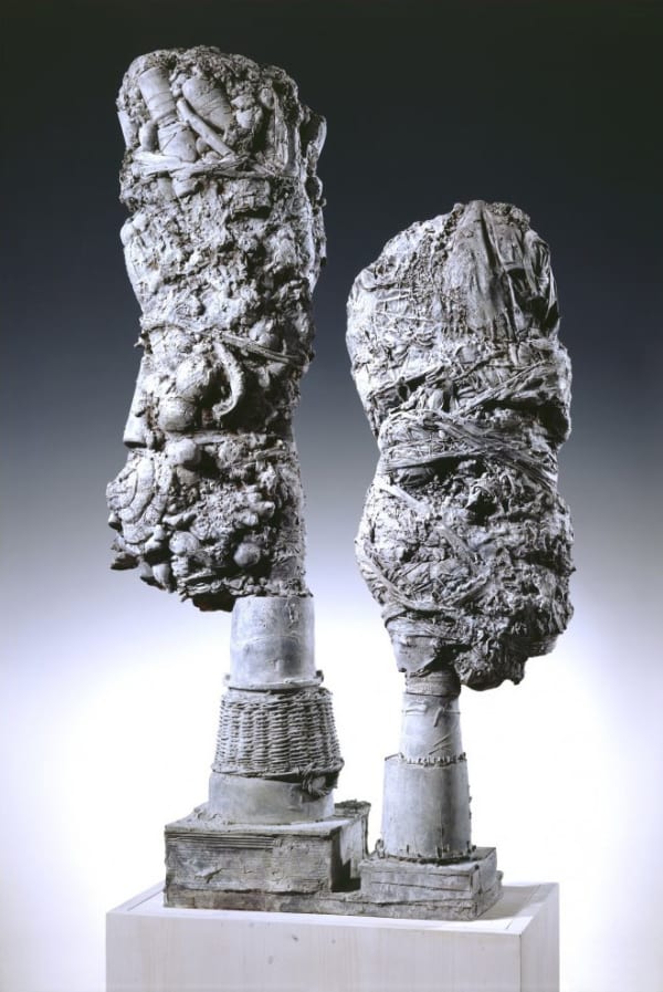 Tal R Apple and Apple, 2005 Painted bronze 170 x 96 x 50 cm