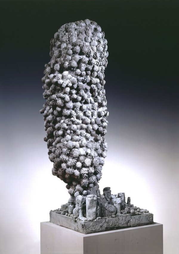 Tal R Carob, 2005 Painted bronze 154 x 70 x 50 cm