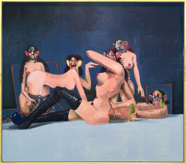 George Condo Orgy Composition, 2008 Oil on canvas 190,5 x 215,9 cm