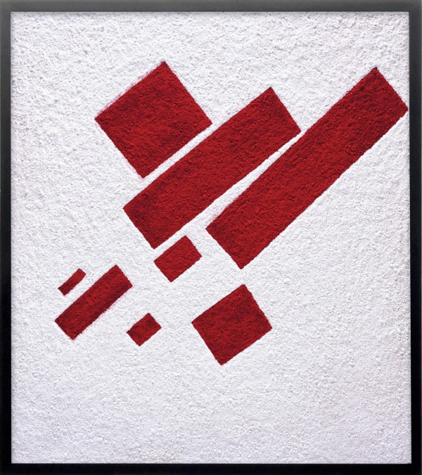 Vik Muniz Suprematist composition: eight red rectangles, after Kazimir Malevich, 2007 Chromogenic print mounted on aluminum Small size: 142.2 x 122 cm Large size: 213.4 x 180 cm