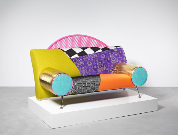 Anselm Reyle Untitled, 2011 Found object, fabric, effect lacquer, plinth MDF, lacquer 110 x 190 x 94 cm Plinth 21 x 197 x 110 cm