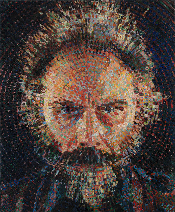 Chuck Close, Lucas / Mosaic, 2019