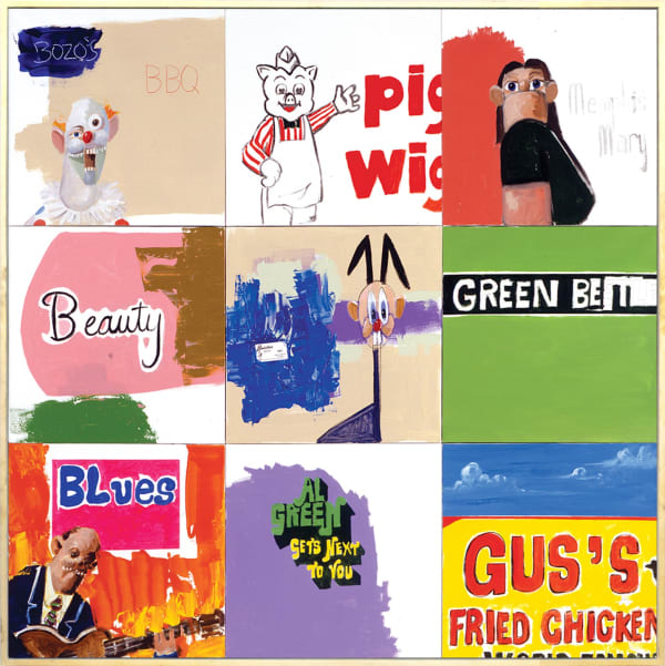 George Condo Stuck inside of Bozo, 2005 Oil on canvas 182,9 x 182,9 cm