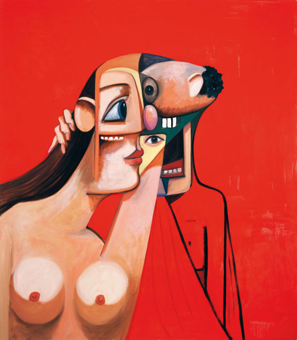 George Condo Woman and Man, 2008 Oil on canvas 215,9 x 190,5 cm