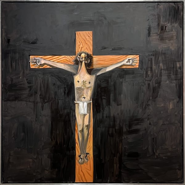 George Condo Dismas, 2007 Oil on canvas 217,9 x 218,4 cm Framed: 224,5 x 224 cm