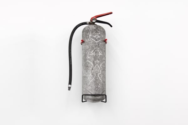 Wim Delvoye Fire Extinguisher, 2017 Embossed aluminium H 58 x Ø 13,5 cm