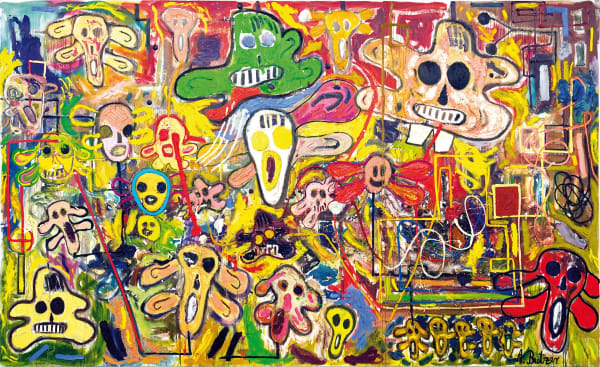 André Butzer Ahnenbild 2411, 2007 Oil on canvas 280 x 460 cm