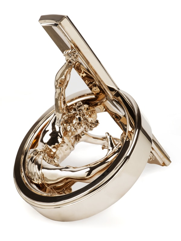 Wim Delvoye Ring Corpus Inside, 2012 Polished bronze 80 x 80 x130 cm