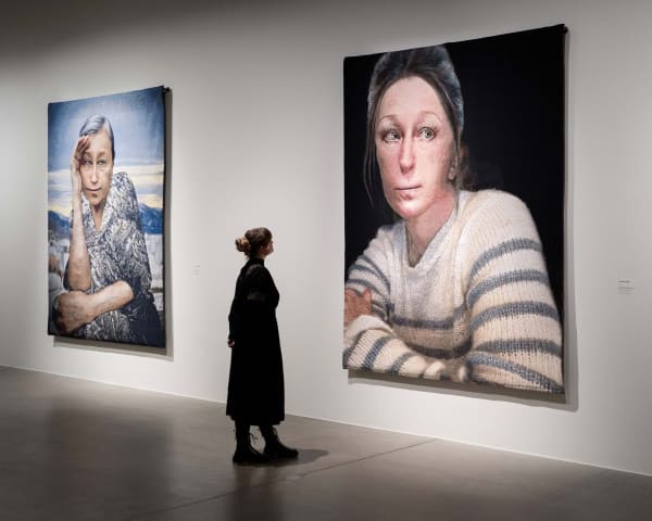 Installation view of the exhibition 'Cindy Sherman – Tapestries', ARoS Aarhus Art Museum © ARoS Aarhus Art Museum and the...