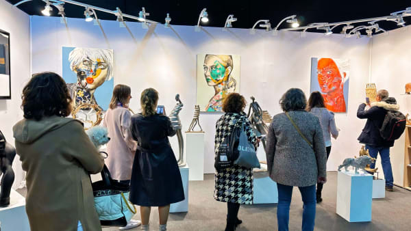 Luxembourg art fair 2023 Art Yi brussels contemporary art gallery france Courpotin painting