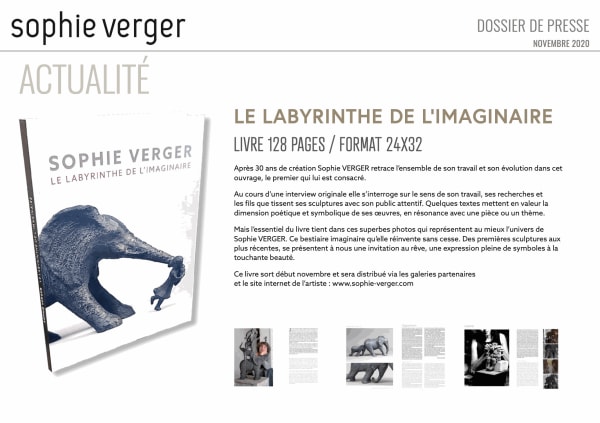 New Book of Sophie Verger : The Labyrinth of the Imaginary (in French)