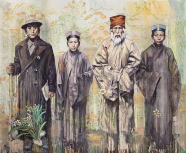 Hung Liu Grandfather Liu And His Qian Shan Friends
