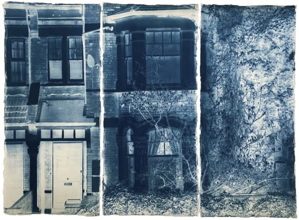 Katja Liebmann House With The Echo 1 1996 2020 113X123Cm Toned Cyanotype Courtesy Of Hackelbury Fine Art