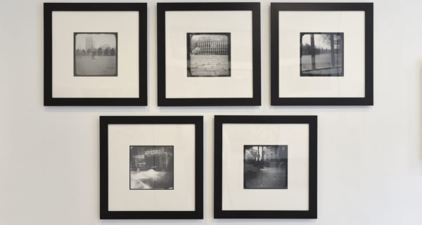 Katja Liebmann Hackelbury Fine Art London Early Work Installation 3 London Brussels Pinhole Photographs 1500X800