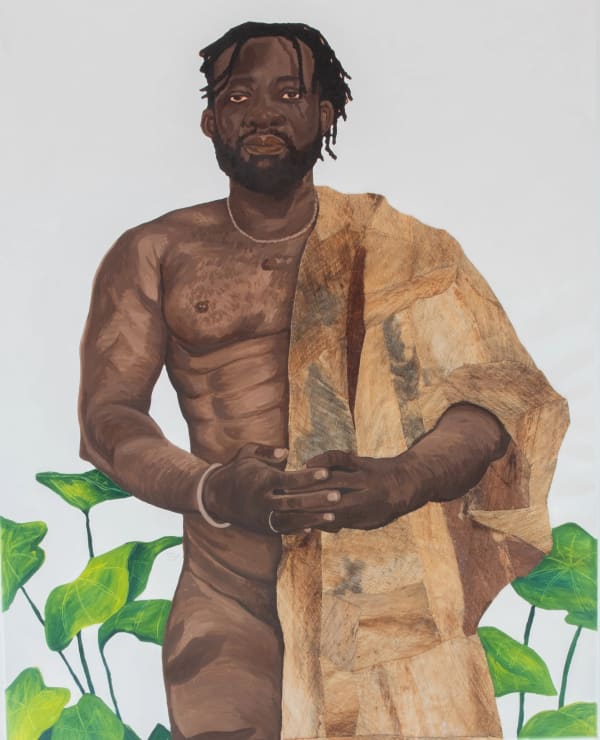 Emancipation, 2024 Mixed media. Oil & coconut sheath 60 × 48 in | 152.4 × 121.9 cm