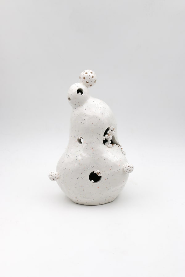 Nighty Night II, 2024 Glazed stoneware, Luster 9.5 x 6 x 6 inches (DYS010)