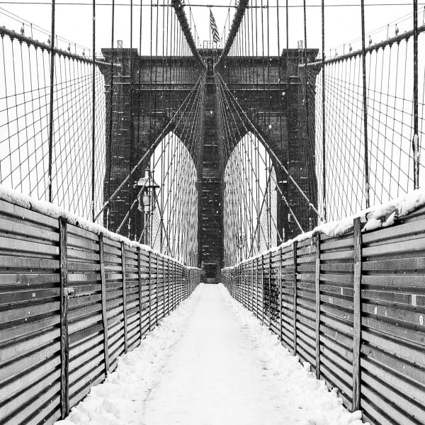 Eric Renard, Brooklyn Bridge in Snow, 2013