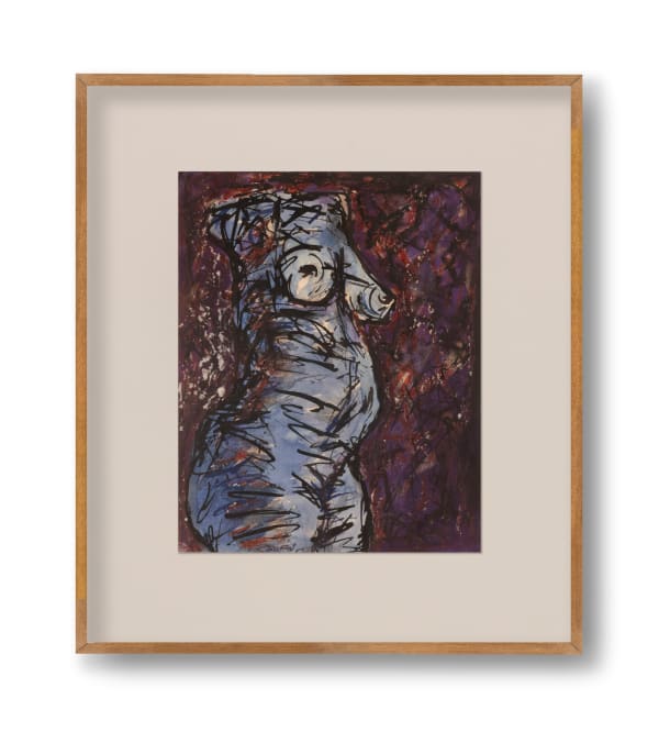 Goutam Chowdhury (b.1951) Untitled Dry pastel and ink on paper 10.6 x 8.4 in. 2020, Kolkata