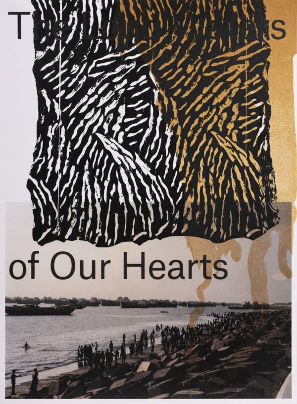 Mara Züst (1976) Loud Waters (Series Loud Waters) Digitized illustration and digitally manipulated text printed on paper Overall dimension variable A - 14.96 x 11.02 in. 2022-2024