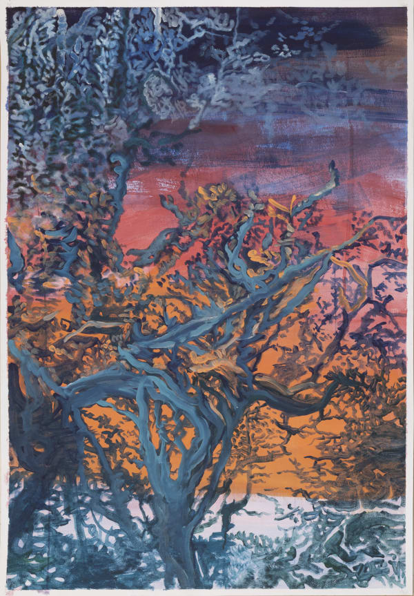 Melanie Gugelmann (1970) Cork Acryl-oil on paper 39.37 x 27.55 in. 2016 - 2024