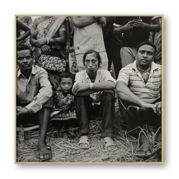 Thomas Kern (1965) Spectators during a local Festival on the life of Shiva, Satjelia, May 2024 Hahnemühle Hemp, Fine Art, Mounted, Framed natural wood, boxframe 38.58 x 38.58 in. 2023-2024
