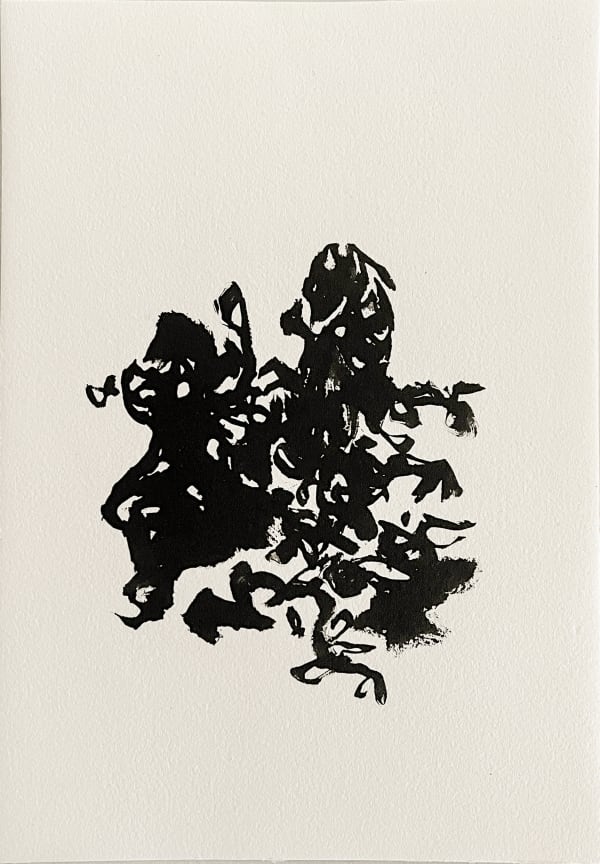 Michael Günzburger (1974) Breath In Breath Out [9] (Series Breath In) Ink on paper 11.73 x 8.22 in. 2024