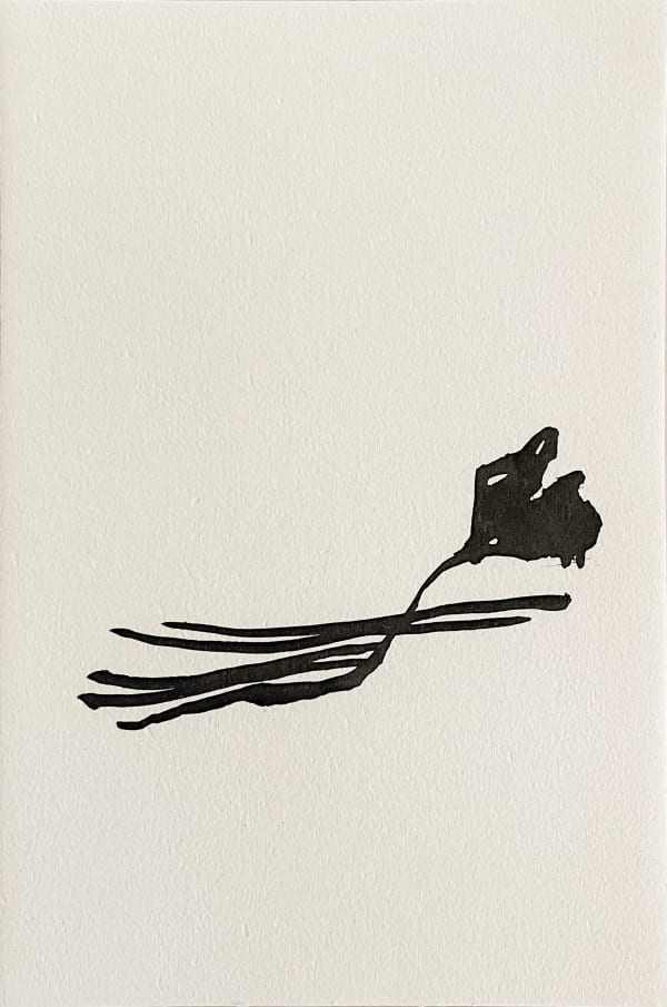 Michael Günzburger (1974) Breath In Breath Out [13] (Series Breath In) Ink on paper 11.73 x 8.22 in. 2024