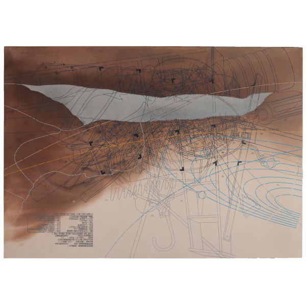 Prasanta Sahu (b.1968) The Resting Hand Acrylic on raw canvas coated with gesso 59 5/8 x 84 1/8 x 1 3/8 in. 2024