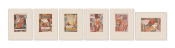 Sibaprasad Karchaudhuri (b.1944), Untitled, Set of 6 works, 2025