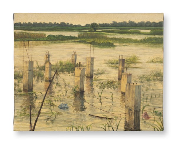 Santanu Debnath (b.1995), Construction over Waterbodies, 2025