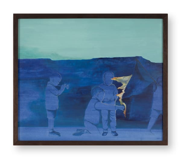 Abela Ruben (b. 2001), Delinquent Arsonists [Series: Blue (After Kieslowski)], 2025