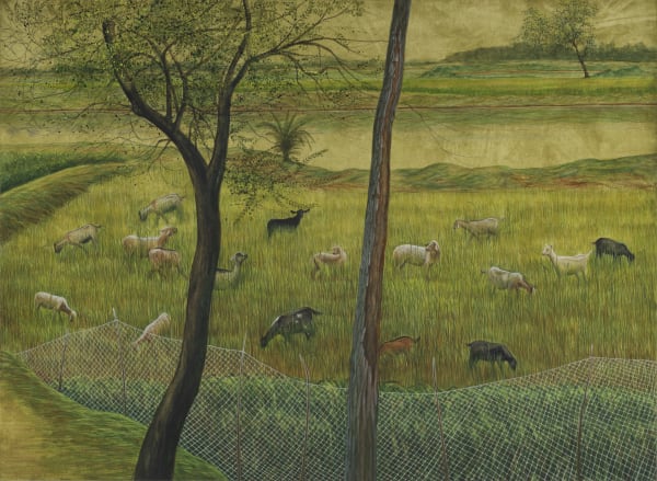 Santanu Debnath (b.1995) Grazing Watercolour on paper 21.5 x 29.5 in. 2024